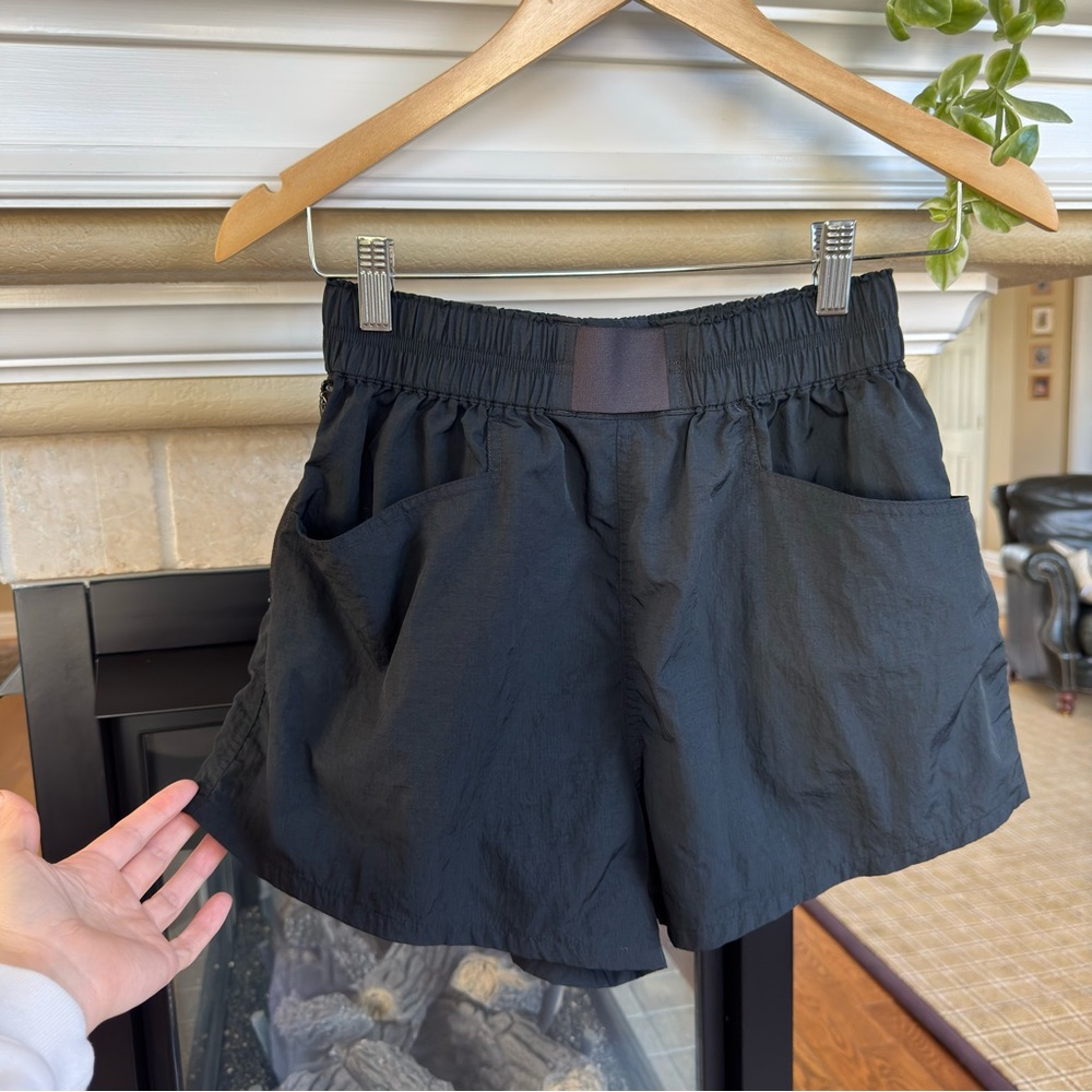 Prana Black Women's Athletic Shorts with Elastic Waistband